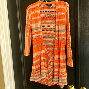 Size m style and co open weave sweater